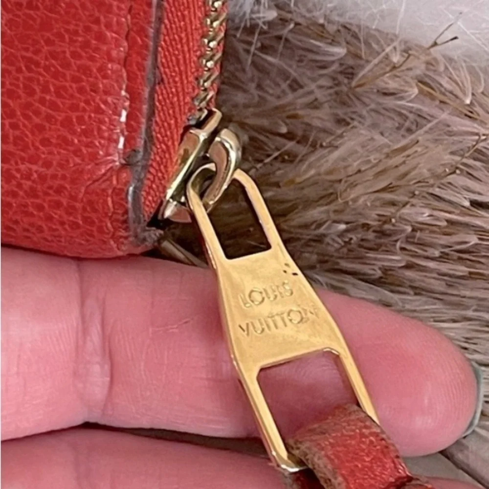 Louis Vuitton Monogram Empreinte Leather Zip Long Wallet